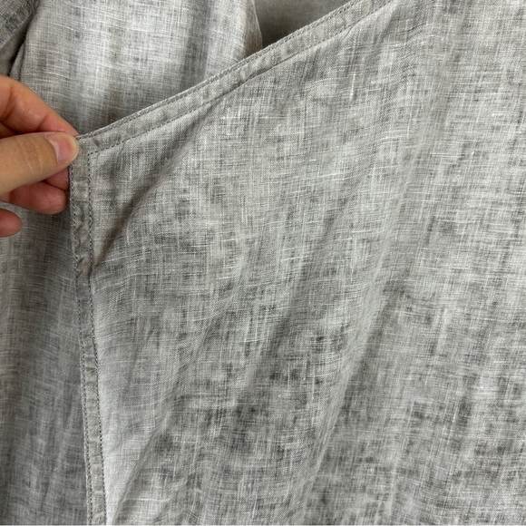 Sandwich Neutral Linen Open Front Longline Jacket Cardigan Size EU 36 Grey - Picture 12 of 16